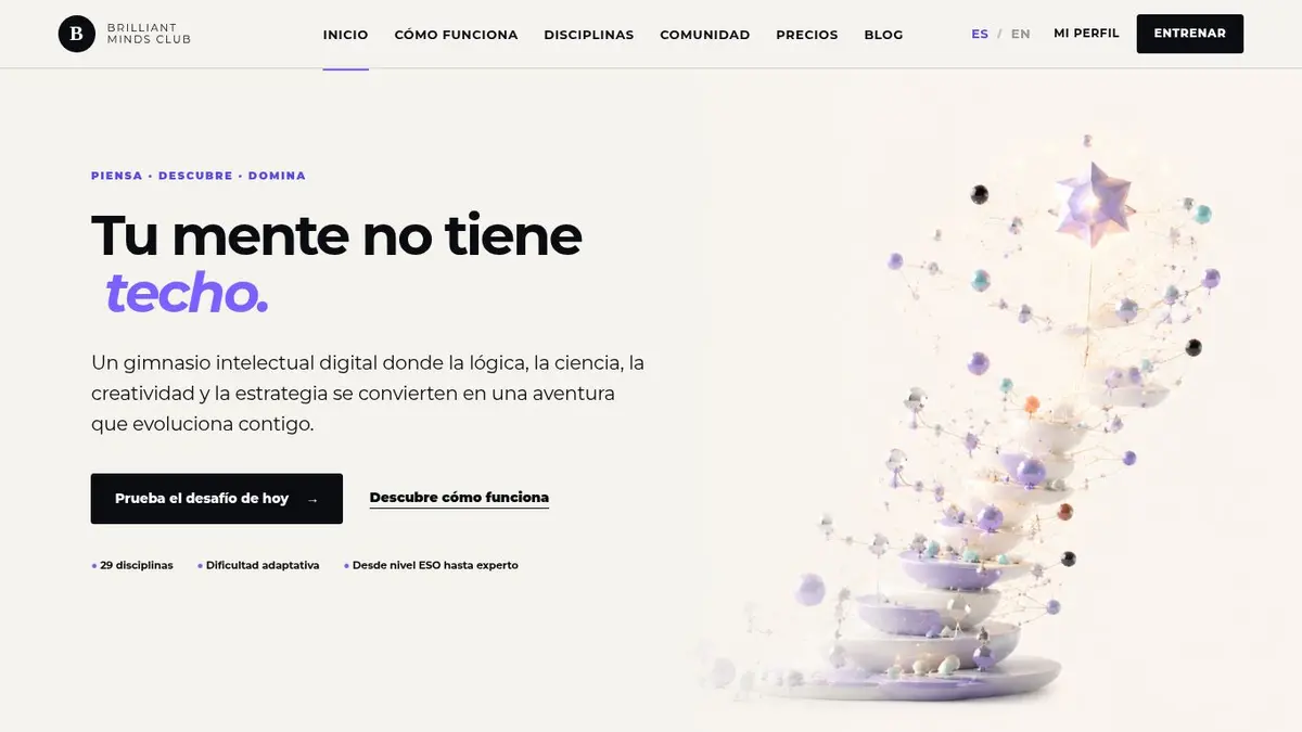 Vista de Brilliant Minds Club
